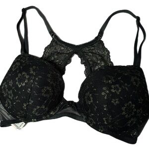 Victoria's Secret Black Lace Push Up Bra